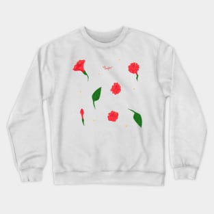 Mirabilis Flower Pattern Crewneck Sweatshirt